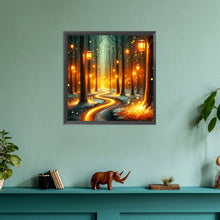 Load image into Gallery viewer, Candlelight Forest 30*30CM(Canvas) Full Round Drill Diamond Painting
