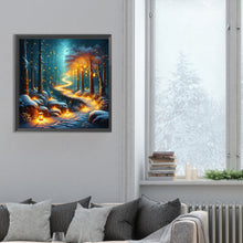 Load image into Gallery viewer, Candlelight Forest 30*30CM(Canvas) Full Round Drill Diamond Painting
