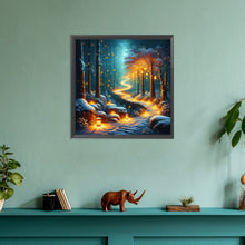 Load image into Gallery viewer, Candlelight Forest 30*30CM(Canvas) Full Round Drill Diamond Painting
