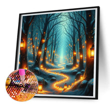 Load image into Gallery viewer, Candlelight Forest 30*30CM(Canvas) Full Round Drill Diamond Painting
