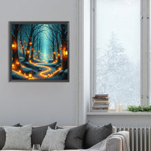 Load image into Gallery viewer, Candlelight Forest 30*30CM(Canvas) Full Round Drill Diamond Painting
