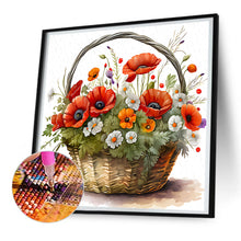 Load image into Gallery viewer, Poppy Flower 30*30CM(Canvas) Full Round Drill Diamond Painting
