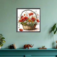 Load image into Gallery viewer, Poppy Flower 30*30CM(Canvas) Full Round Drill Diamond Painting
