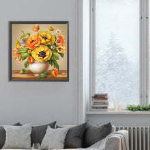 Load image into Gallery viewer, Poppy Flower 30*30CM(Canvas) Full Round Drill Diamond Painting
