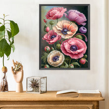 Load image into Gallery viewer, Poppy Flower 30*40CM(Canvas) Full Round Drill Diamond Painting
