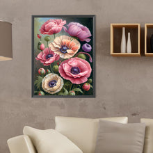 Load image into Gallery viewer, Poppy Flower 30*40CM(Canvas) Full Round Drill Diamond Painting
