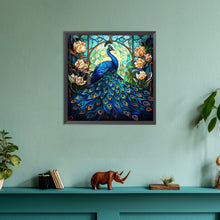 Load image into Gallery viewer, Peacock 30*30CM(Canvas) Full Round Drill Diamond Painting
