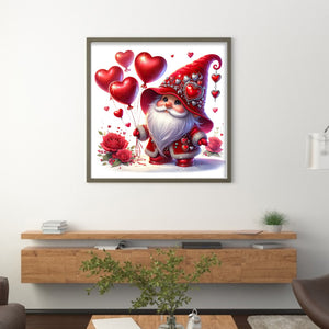 Valentine'S Day Goblin - 30*30CM 18CT Stamped Cross Stitch