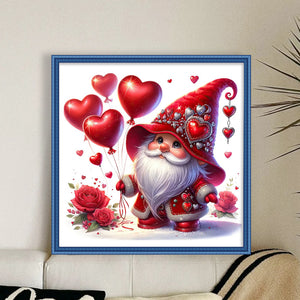 Valentine'S Day Goblin - 30*30CM 18CT Stamped Cross Stitch