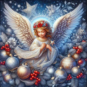 Angel Girl 30*30CM(Picture) Full AB Round Drill Diamond Painting