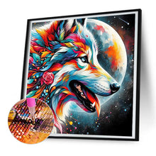 Load image into Gallery viewer, Colorful Wolf 30*30CM(Canvas) Full Round Drill Diamond Painting
