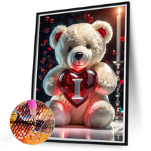 Load image into Gallery viewer, Love Letter Bear I 35*45CM(Canvas) Full Round Drill Diamond Painting
