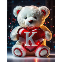 Load image into Gallery viewer, Love Letter Bear K 35*45CM(Canvas) Full Round Drill Diamond Painting
