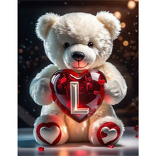 Load image into Gallery viewer, Love Letter Bear L 35*45CM(Canvas) Full Round Drill Diamond Painting
