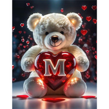 Load image into Gallery viewer, Love Letter Bear M 35*45CM(Canvas) Full Round Drill Diamond Painting
