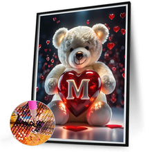 Load image into Gallery viewer, Love Letter Bear M 35*45CM(Canvas) Full Round Drill Diamond Painting
