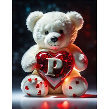 Load image into Gallery viewer, Love Letter Bear P 35*45CM(Canvas) Full Round Drill Diamond Painting
