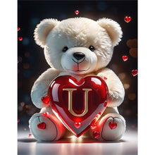 Load image into Gallery viewer, Love Letter Bear U 35*45CM(Canvas) Full Round Drill Diamond Painting
