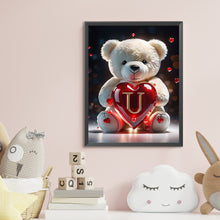 Load image into Gallery viewer, Love Letter Bear U 35*45CM(Canvas) Full Round Drill Diamond Painting
