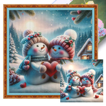 Load image into Gallery viewer, Snowman - 40*40CM 11CT Stamped Cross Stitch
