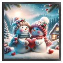 Load image into Gallery viewer, Snowman - 40*40CM 11CT Stamped Cross Stitch
