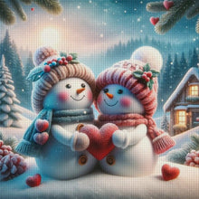 Load image into Gallery viewer, Snowman - 40*40CM 11CT Stamped Cross Stitch
