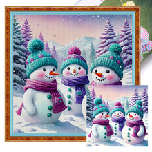 Load image into Gallery viewer, Snowman - 40*40CM 11CT Stamped Cross Stitch
