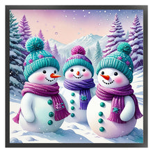Load image into Gallery viewer, Snowman - 40*40CM 11CT Stamped Cross Stitch
