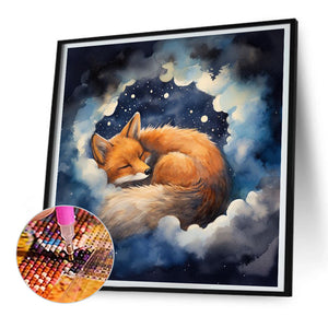 Fox On Clouds 30*30CM(Canvas) Full Round Drill Diamond Painting