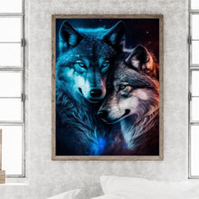 Load image into Gallery viewer, Wolf 30*40CM(Canvas) Full Round Drill Diamond Painting
