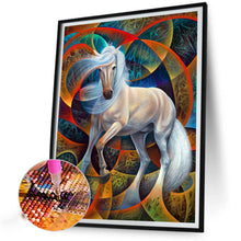 Load image into Gallery viewer, White Horse 40*55CM(Picture) Full AB Round Drill Diamond Painting
