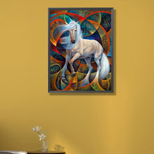 Load image into Gallery viewer, White Horse 40*55CM(Picture) Full AB Round Drill Diamond Painting
