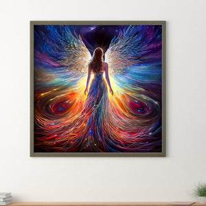 Star Light Winged Angel 50*50CM(Canvas) Full Round Drill Diamond Painting