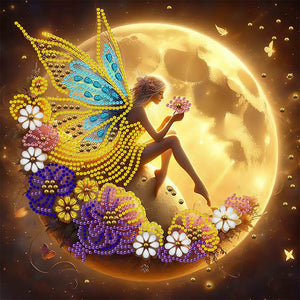 Moon Elf 30*30CM(Canvas) Partial Special Shaped Drill Diamond Painting