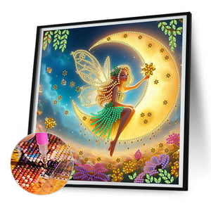 Moon Elf 30*30CM(Canvas) Partial Special Shaped Drill Diamond Painting