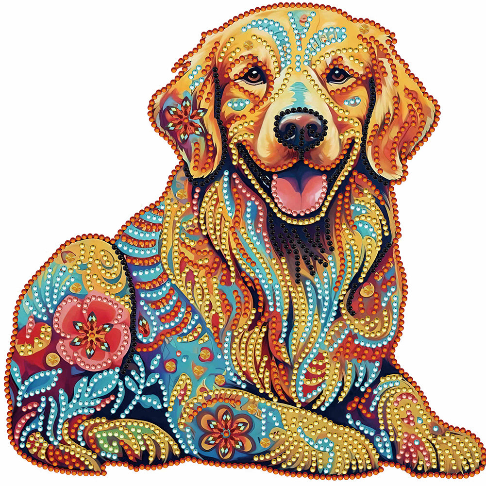 Color Puppy 30*30CM(Canvas) Partial Special Shaped Drill Diamond Painting