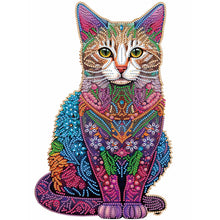 Load image into Gallery viewer, Color Cat 30*40CM(Canvas) Partial Special Shaped Drill Diamond Painting
