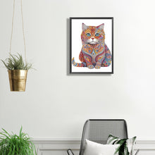 Load image into Gallery viewer, Color Cat 30*40CM(Canvas) Partial Special Shaped Drill Diamond Painting
