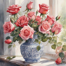 Load image into Gallery viewer, Bouquet 30*30CM(Canvas) Full Round Drill Diamond Painting
