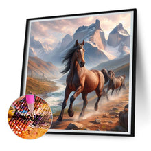 Load image into Gallery viewer, Horses 30*30CM(Canvas) Full Round Drill Diamond Painting
