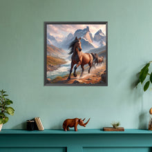 Load image into Gallery viewer, Horses 30*30CM(Canvas) Full Round Drill Diamond Painting
