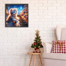 Load image into Gallery viewer, Kitten And Piano 30*30CM(Canvas) Full Round Drill Diamond Painting
