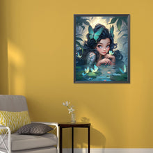 Load image into Gallery viewer, Girl And Butterfly In Water 40*50CM(Picture) Full AB Round Drill Diamond Painting
