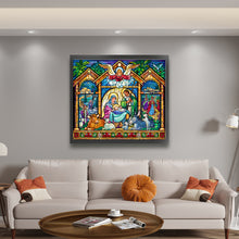 Load image into Gallery viewer, Glass Painting-Priests And Mothers - 60*55CM 11CT Stamped Cross Stitch
