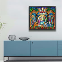 Load image into Gallery viewer, Glass Painting-Priests And Mothers - 60*55CM 11CT Stamped Cross Stitch
