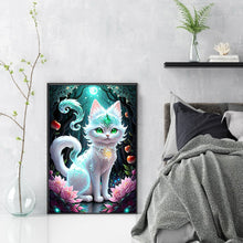 Load image into Gallery viewer, Cat Under The Moon - 35*50CM 18CT Stamped Cross Stitch
