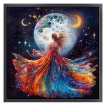 Load image into Gallery viewer, Beauty Under The Moon - 40*40CM 18CT Stamped Cross Stitch
