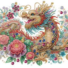 Load image into Gallery viewer, Gorgeous Dragon 30*30CM(Canvas) Partial Special Shaped Drill Diamond Painting
