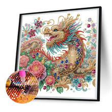 Load image into Gallery viewer, Gorgeous Dragon 30*30CM(Canvas) Partial Special Shaped Drill Diamond Painting
