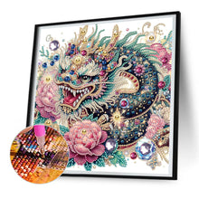 Load image into Gallery viewer, Gorgeous Dragon 30*30CM(Canvas) Partial Special Shaped Drill Diamond Painting
